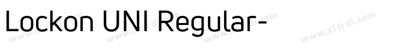 Lockon UNI Regular字体转换 Lockon UNI Regular字体转换